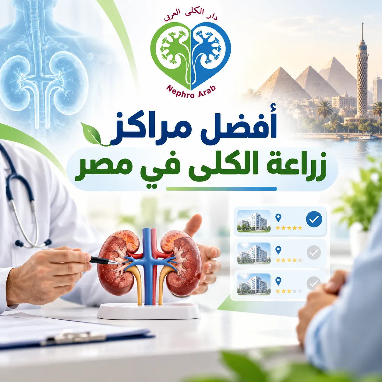 أفضل مراكز زراعة الكلى في مصر
