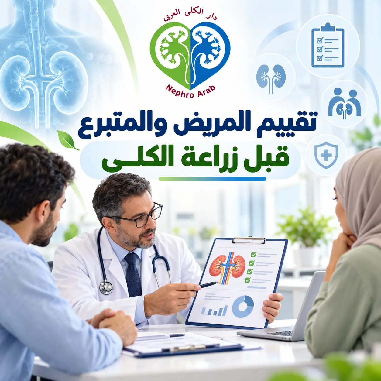 تقييم المريض والمتبرع قبل زراعة الكلى